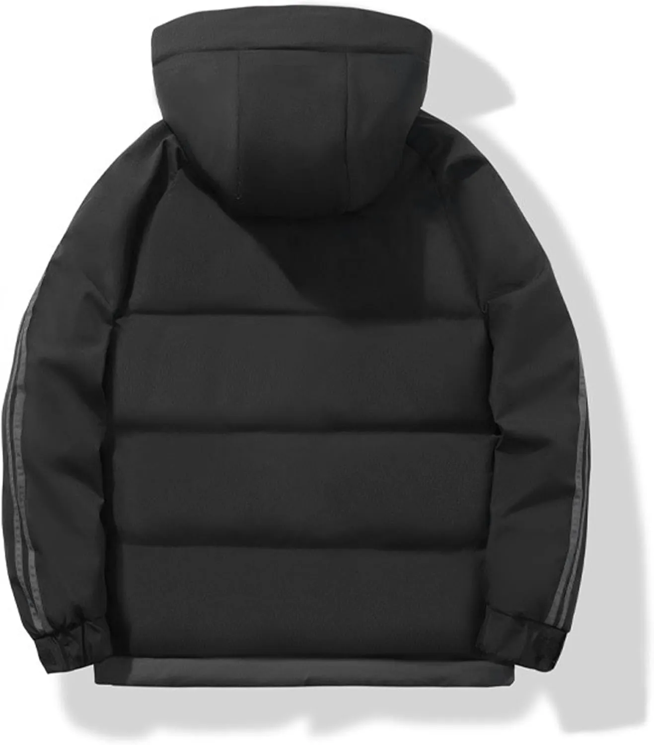 JEShifangjiusu Men's Puffer Jacket Waterproof Winter Parka Jacket Warm Thicken Ski Coat Thicken Padded Cotton Coat with Hood