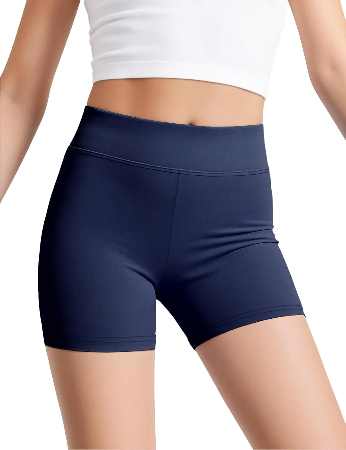 JOCMIC 3 Pack Girls Athletic Shorts Dance Gymnastics Yoga Running for Kids 4-12 Years