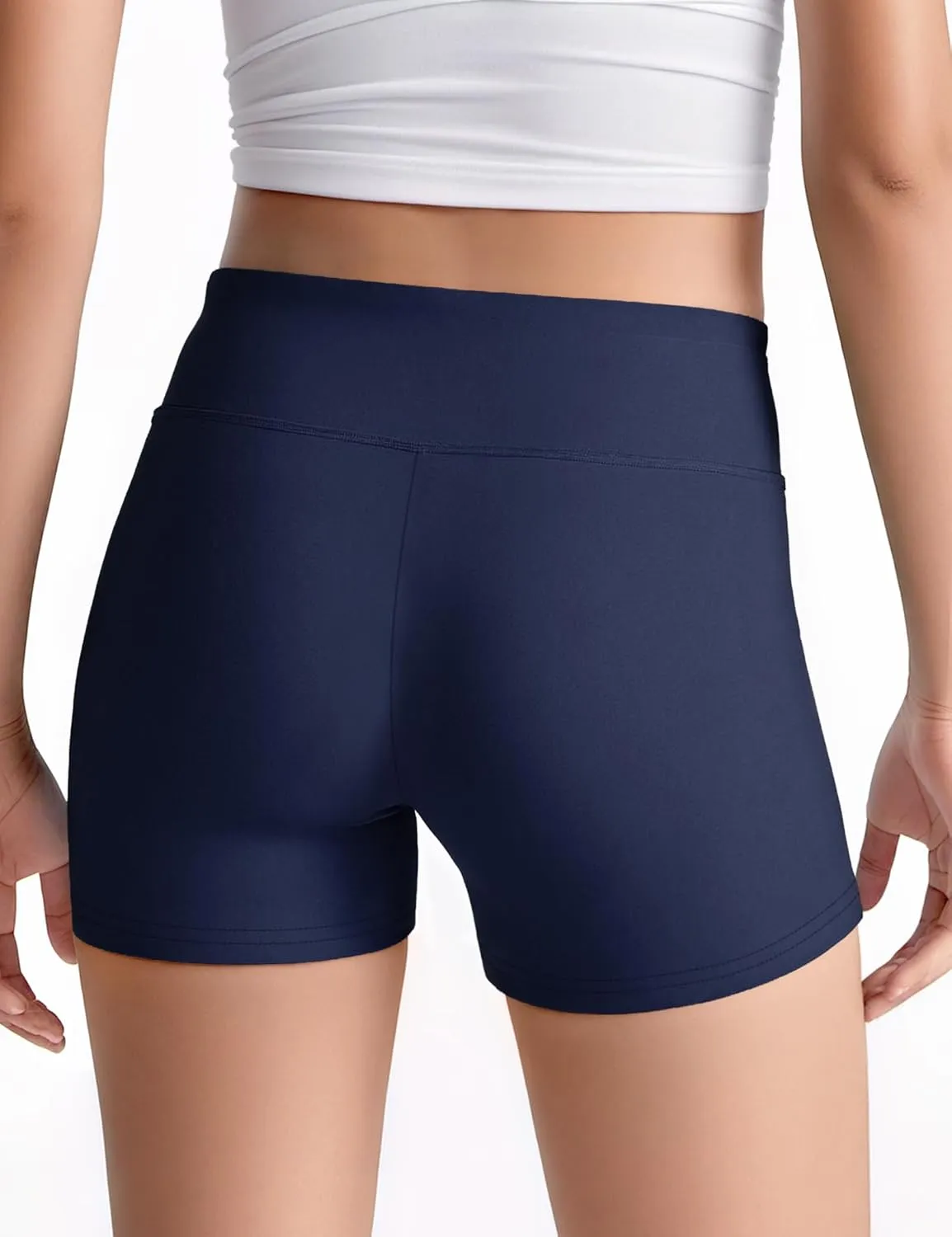 JOCMIC 3 Pack Girls Athletic Shorts Dance Gymnastics Yoga Running for Kids 4-12 Years