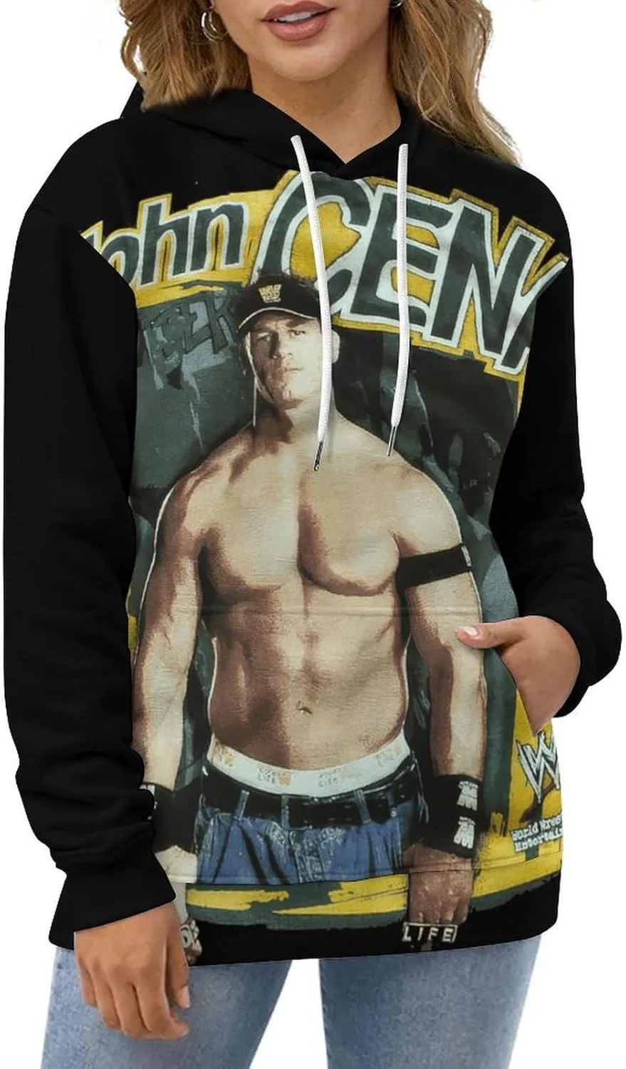 John Hip Hop Cena hoodies,Woman's fall fashion Top Long Sleeve shirts for women,Quick-Dry Sweat T Shirt,Pullover Hoodie Clothes 2XL Style