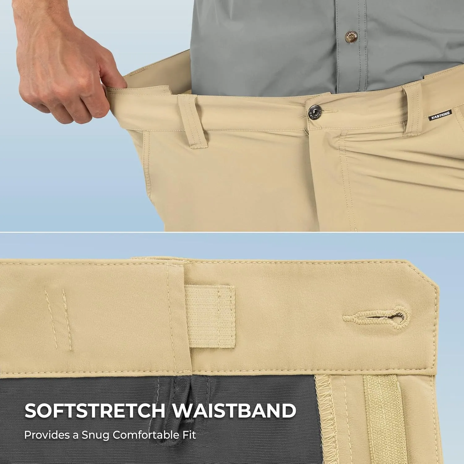 KastKing Cool Caster Men's Fishing Shorts, UPF 50  Hiking Shorts, 10.5 and 7.5 Available, Water Repellent, 4-Way Stretch