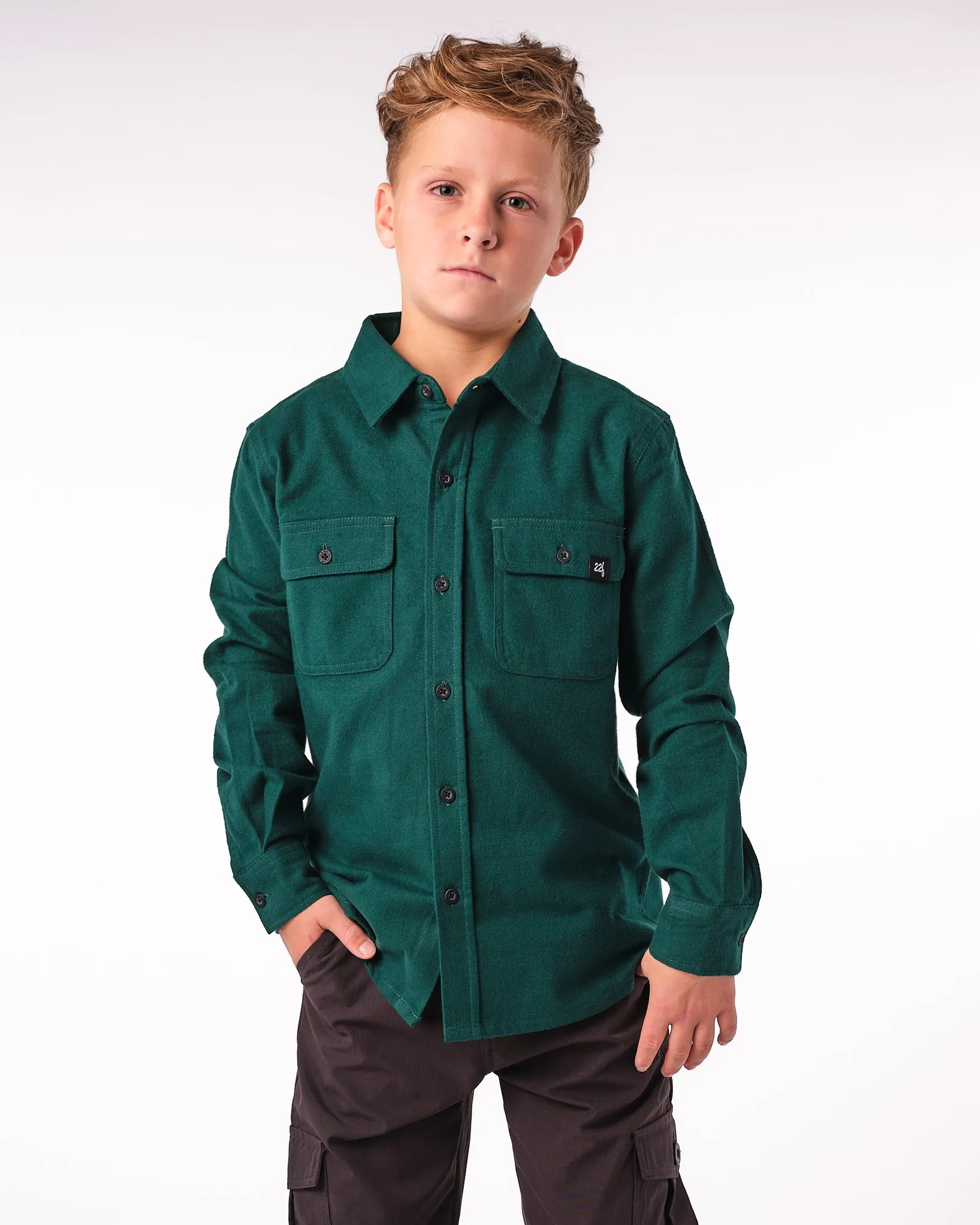 Kids Flannel Button Up - All Gender