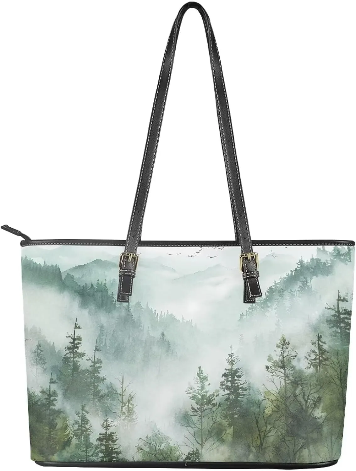 Large Tote Purses for Women with Zipper Casual Roomy Top Handbags for Travel
