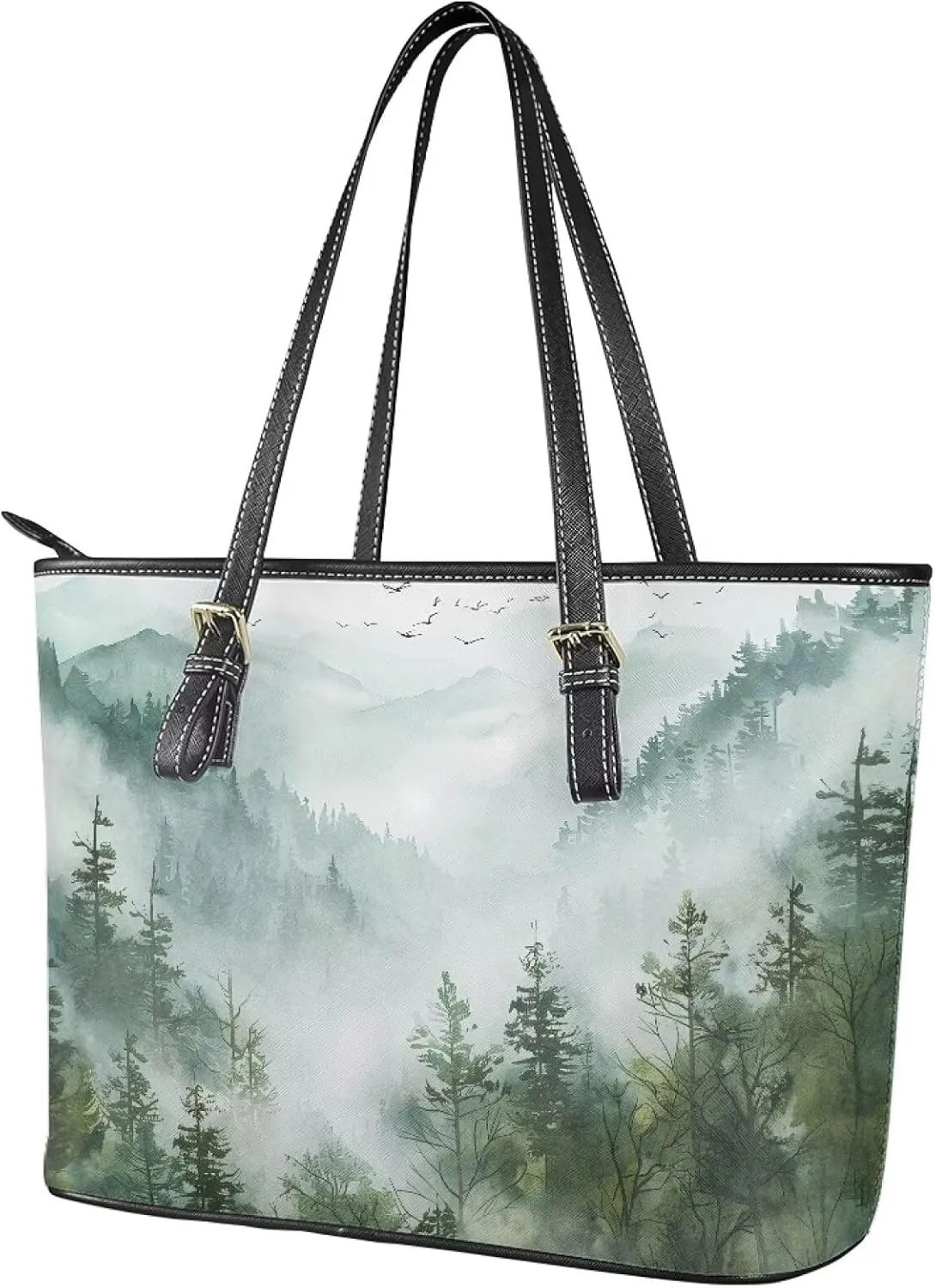 Large Tote Purses for Women with Zipper Casual Roomy Top Handbags for Travel