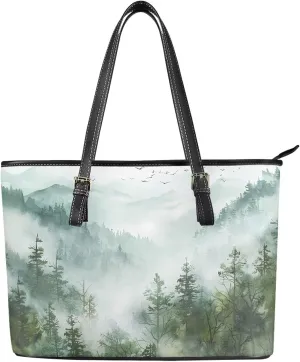 Large Tote Purses for Women with Zipper Casual Roomy Top Handbags for Travel