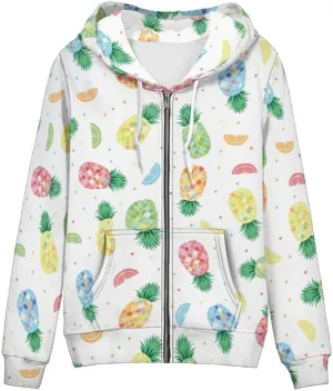 Lavender Flower Women's Zip Up Hoodies Cherry Blossom Casual Comfy Pullover Spider Webs Long Sleeve Sweatshirt