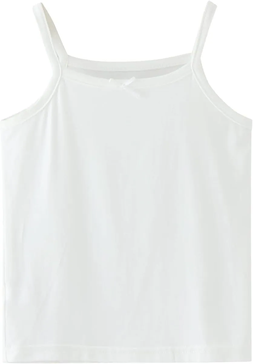 Little Girls Soft Camisole Undershirts Kids Comfort Breathable Tank Tops Girls' Undershirts Tanks Camisoles