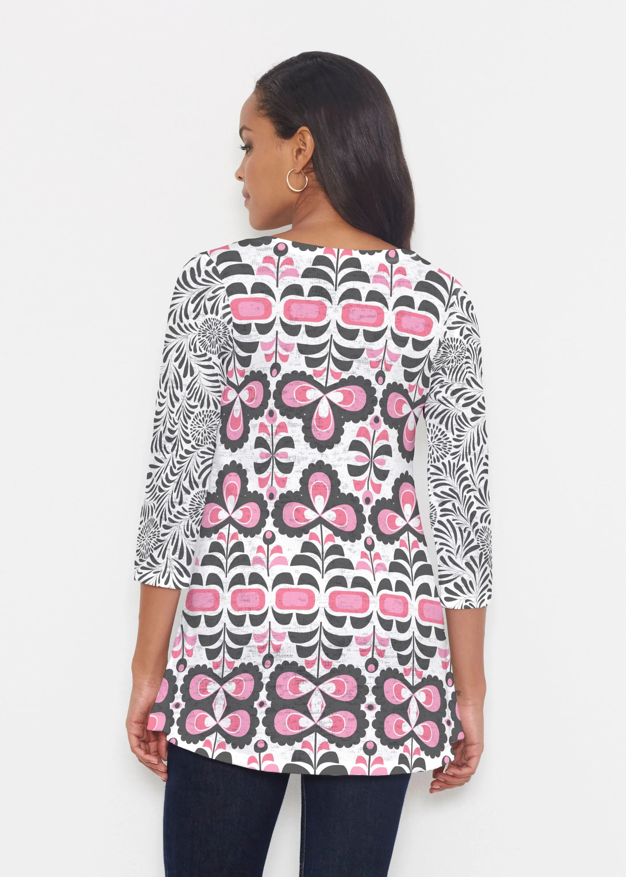 Lolly (8090) ~ Katherine Hi-Lo Thermal Tunic