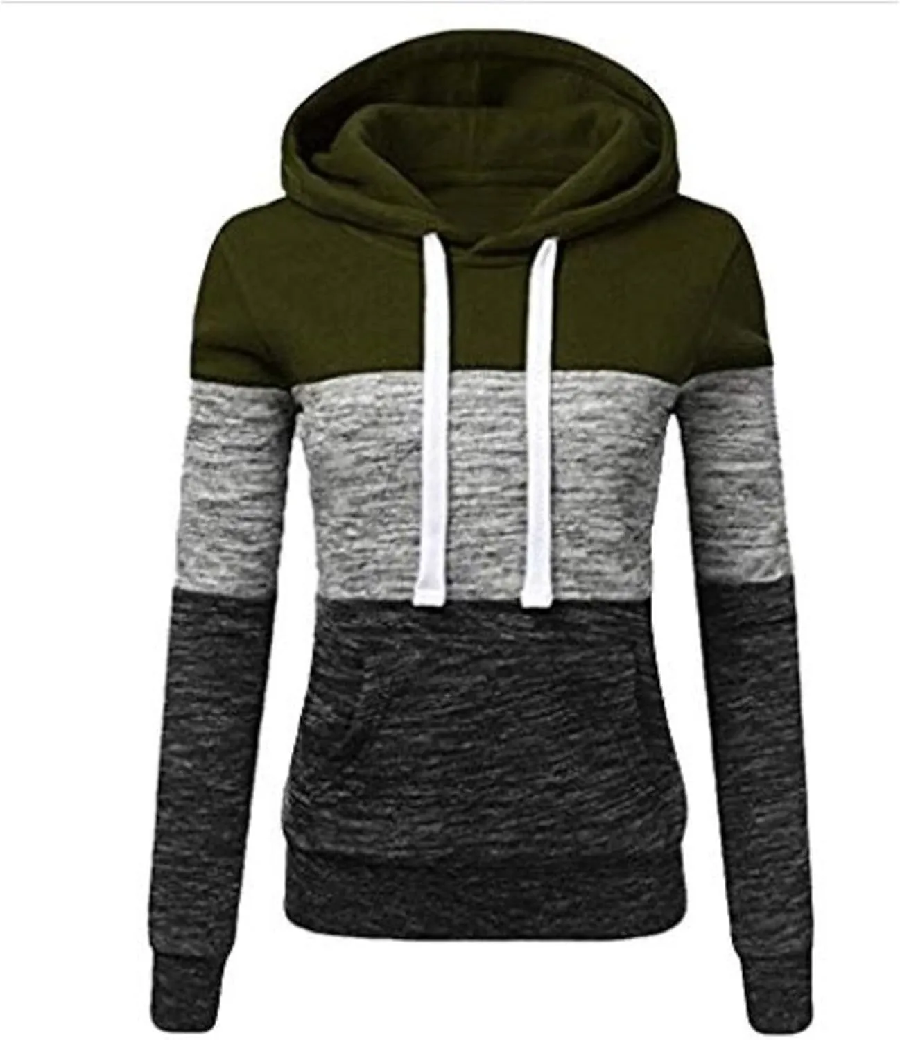 LRMQS Womens Hoodies Color Block Drawstring Hoodie Pullover Casual Winter Fall Fashion 2024 Loose Fit Sweatshirt Clothes