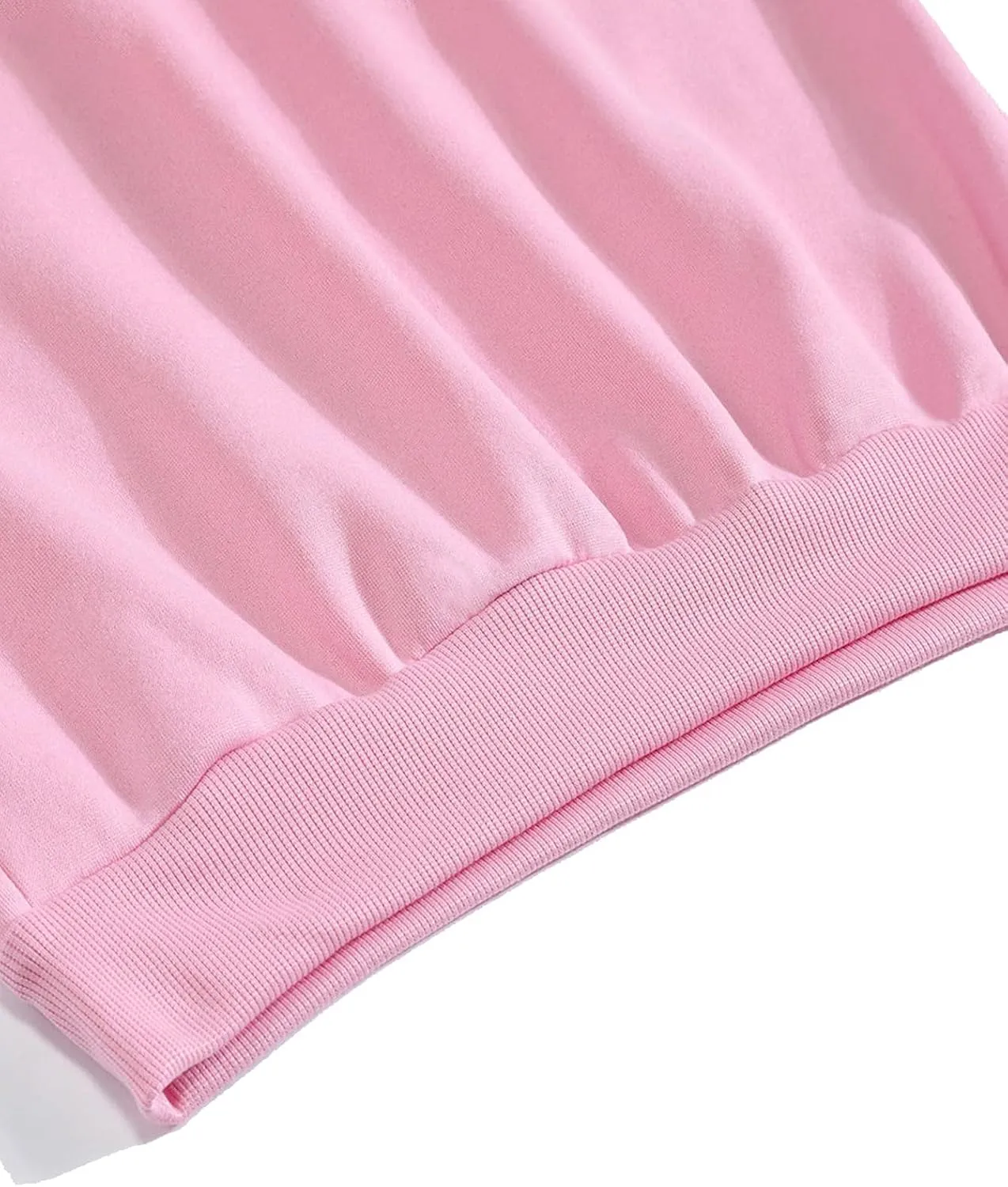 MakeMeChic Women's Casual Cute Oversized Long Sleeve Round Crew Neck Sweatshirt Pullover Top