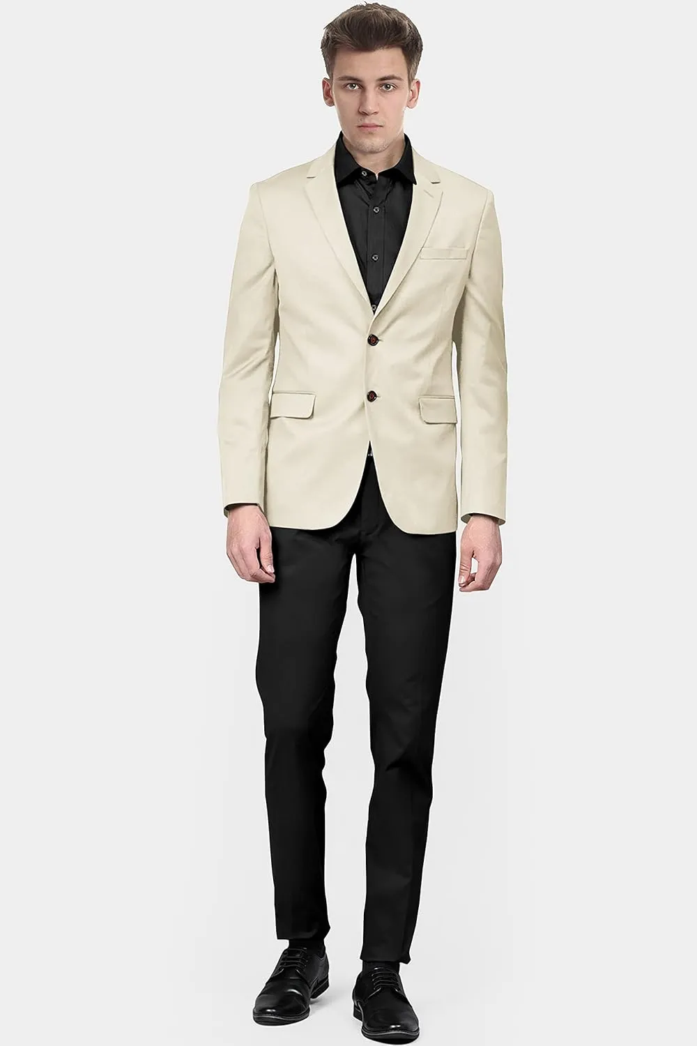 Men's Blazer 2 Button Long Sleeve Regular Fit Suit Sport Coat Jacket Business Casual Lightweight Sport Coat