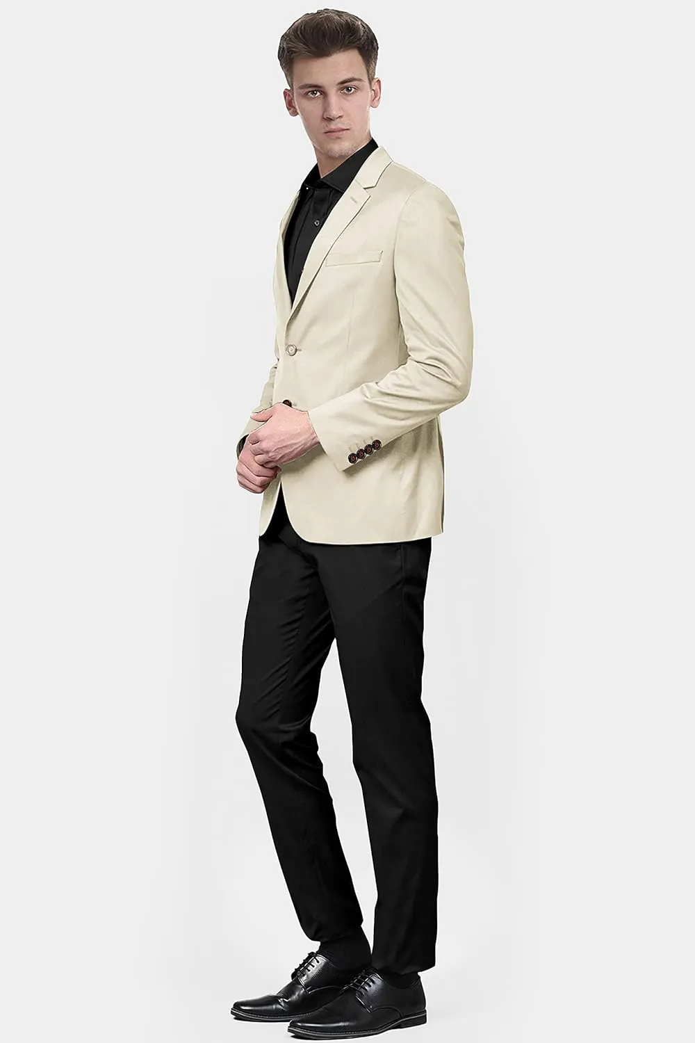 Men's Blazer 2 Button Long Sleeve Regular Fit Suit Sport Coat Jacket Business Casual Lightweight Sport Coat
