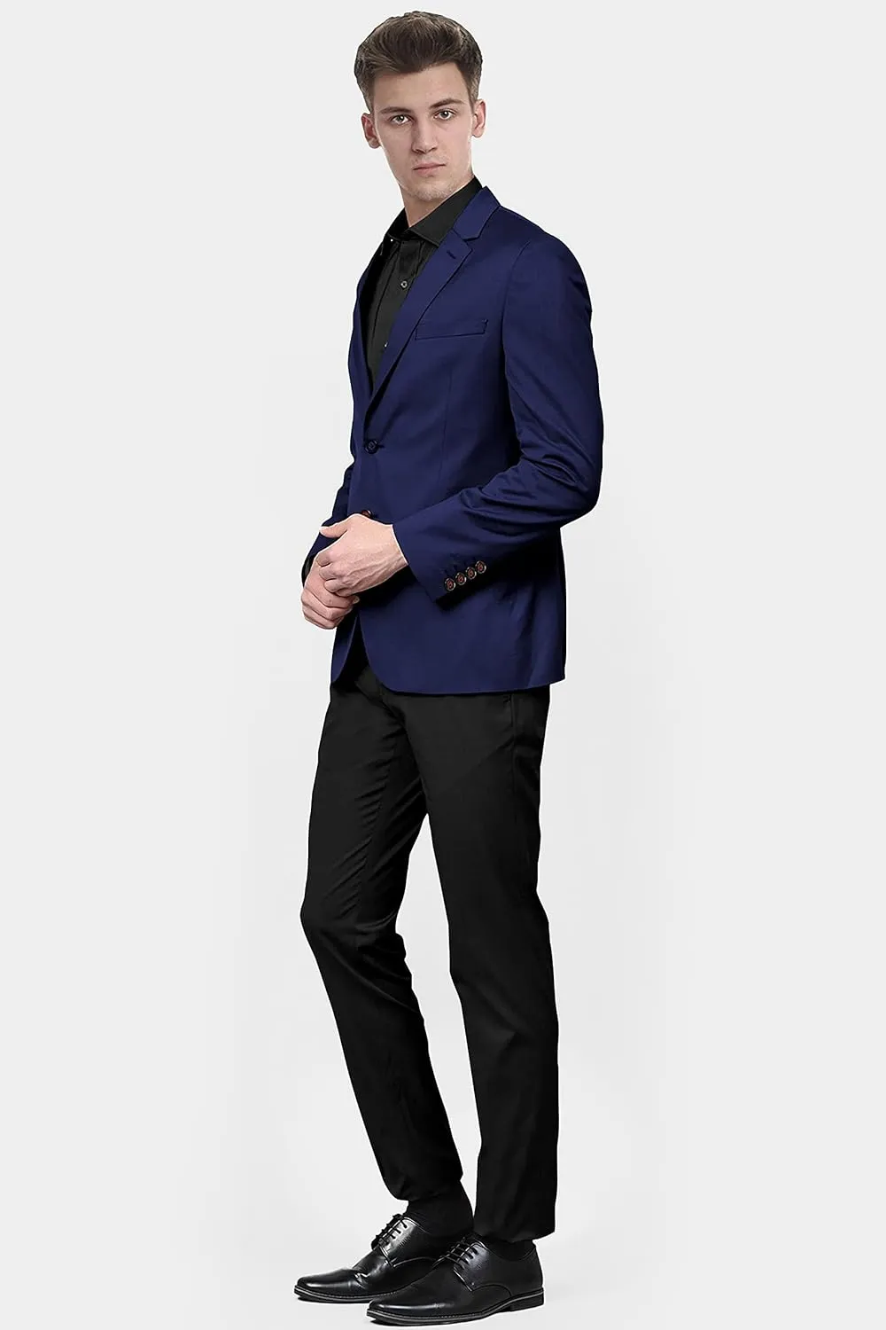 Men's Blazer 2 Button Long Sleeve Regular Fit Suit Sport Coat Jacket Business Lightweight Casual Sport Coat