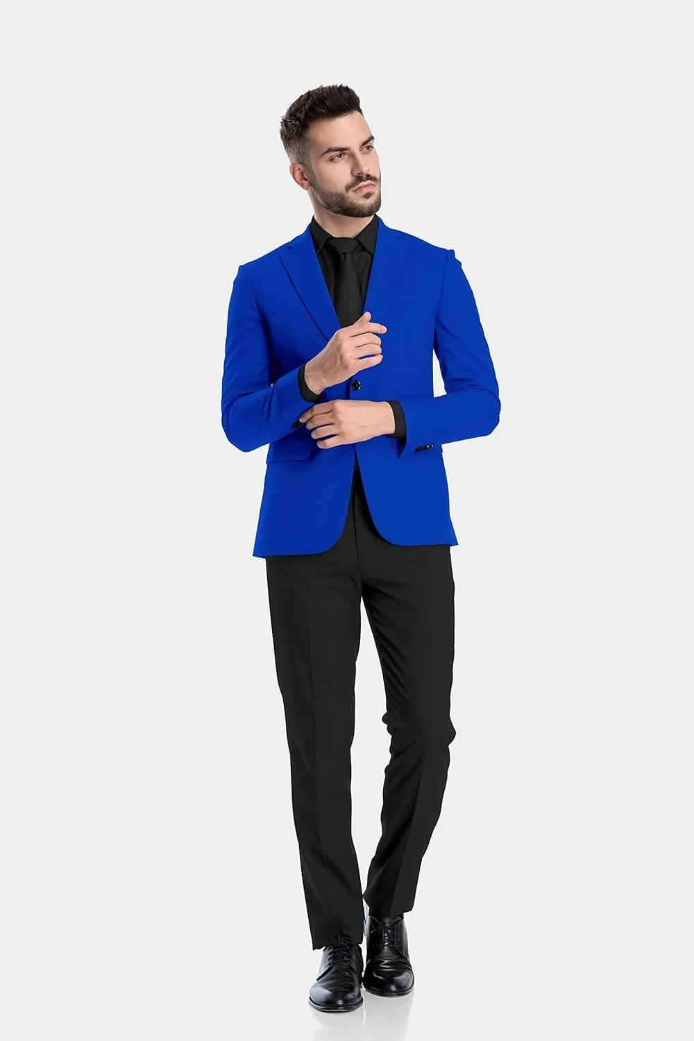 Men's Blazer 2 Button Long Sleeve Regular Fit Suit Sport Coat Jacket Business Lightweight Casual Sport Coat