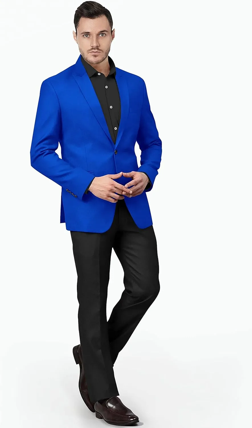 Men's Blazer 2 Button Long Sleeve Regular Fit Suit Sport Coat Jacket Business Lightweight Casual Sport Coat