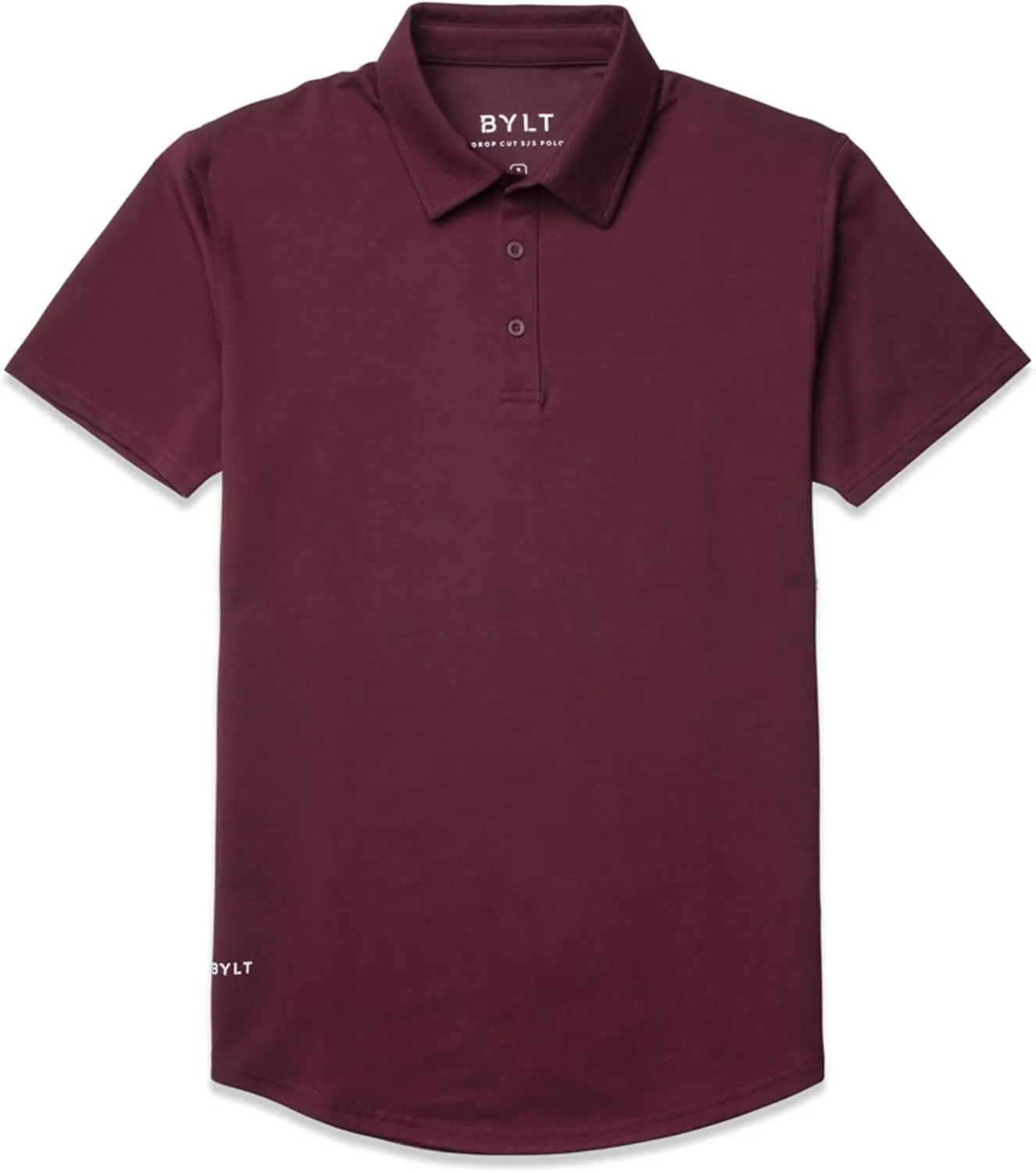 Men's Drop-Cut Polo  Collared Casual Shirt for Men  Soft Polyester, Cotton, and Spandex Blend  Wrinkle Resistant