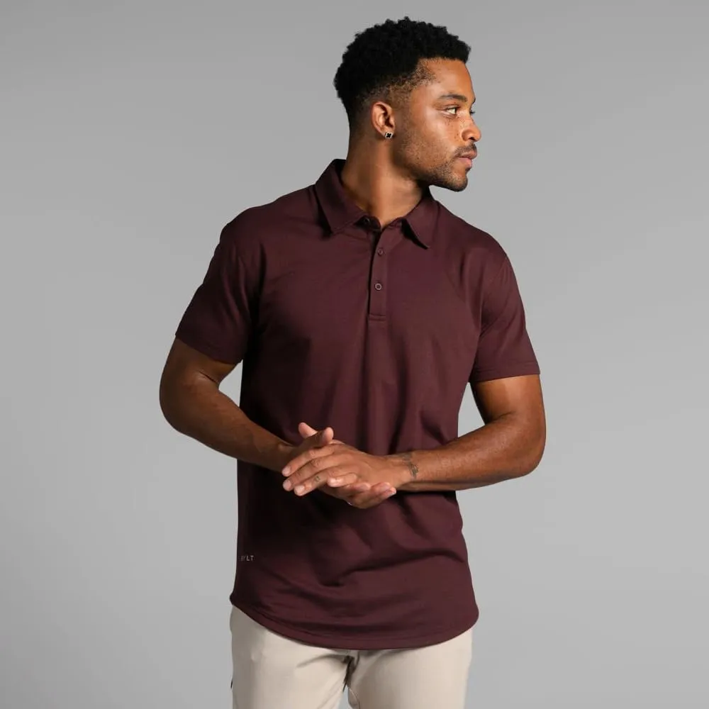 Men's Drop-Cut Polo  Collared Casual Shirt for Men  Soft Polyester, Cotton, and Spandex Blend  Wrinkle Resistant