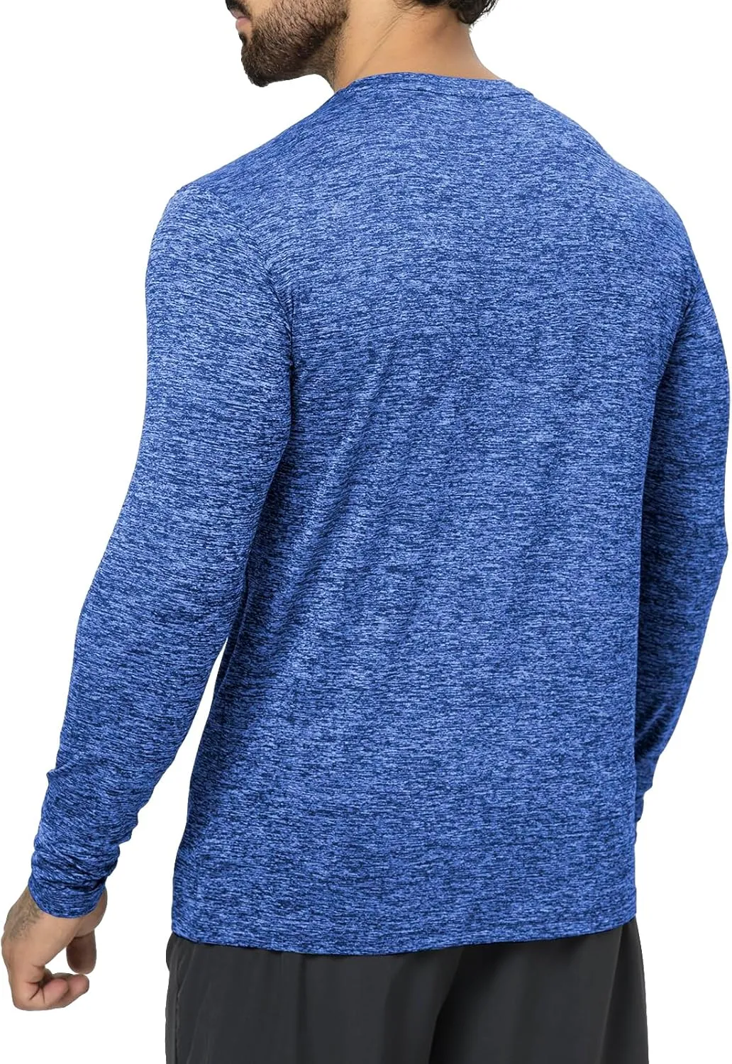 Mens Henley Shirt Dry Fit Tech 3 Button T Slim Fit Quick Dry Gym Tshirt Long Sleeve Lightweight Basic Casual Tee