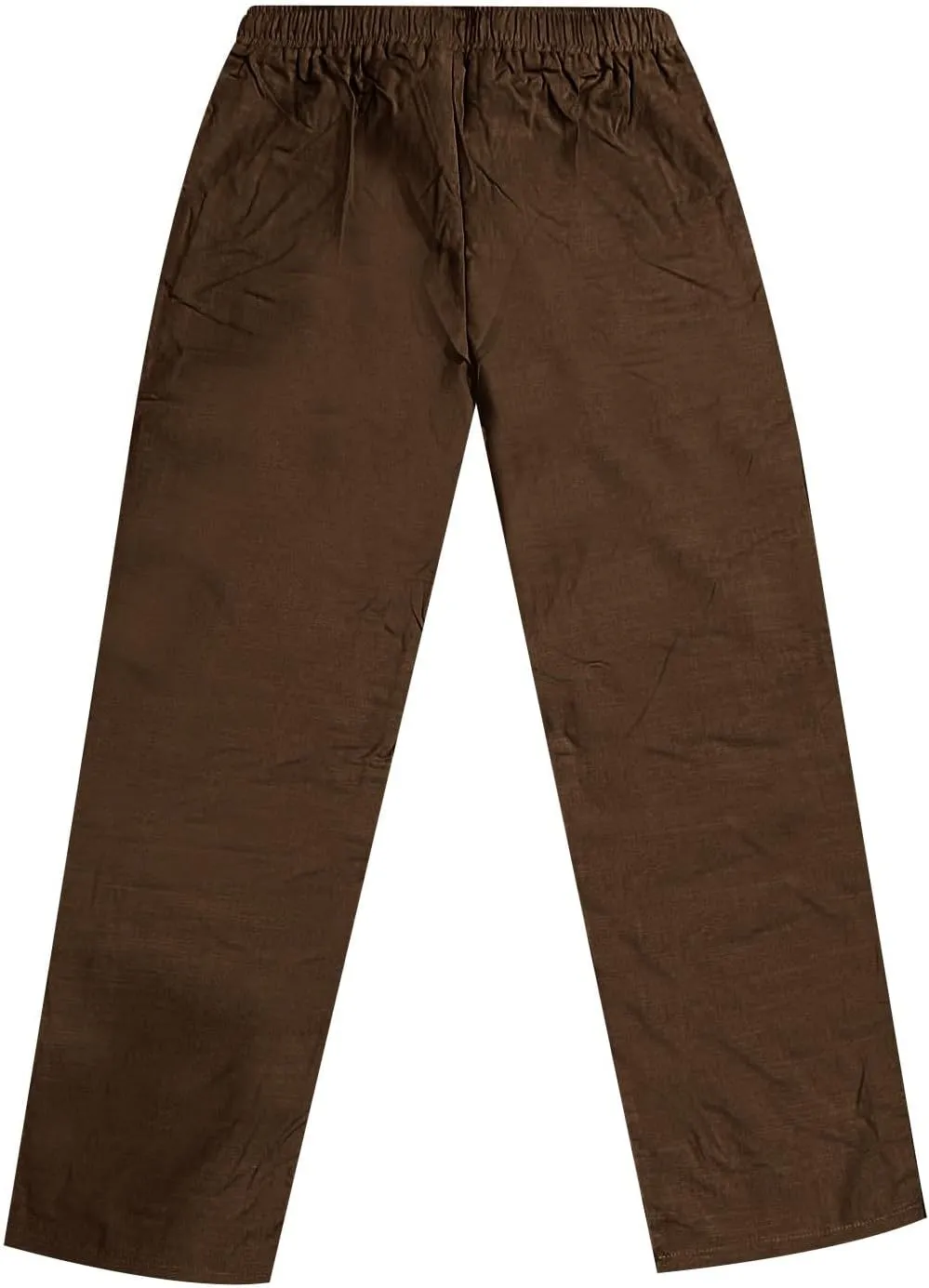 Men's Summer Cotton and Linen Solid Color Drawstring Loose Casual Outdoor Beach Pants 2025