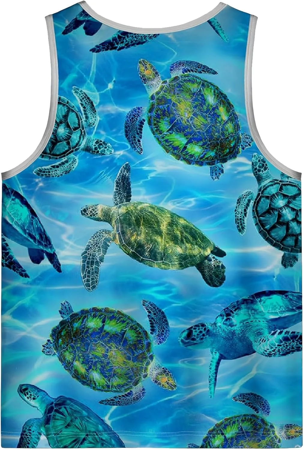 Mens Tank Tops Hawaiian Sleeveless Shirts Graphic Beach Coconut Tree Gym Tank Top