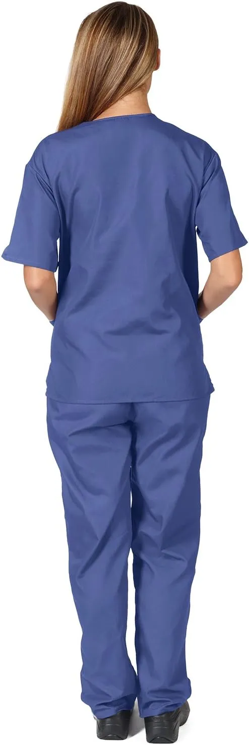 Natural Uniforms Unisex Scrub Set-Top and Pant Set (Standard Workwear Scrub Set)