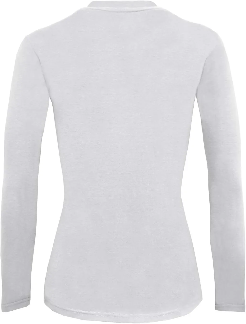 Natural Uniforms Women's Under Scrub Tee Crew Neck Long Sleeve T-Shirt-5-Pack