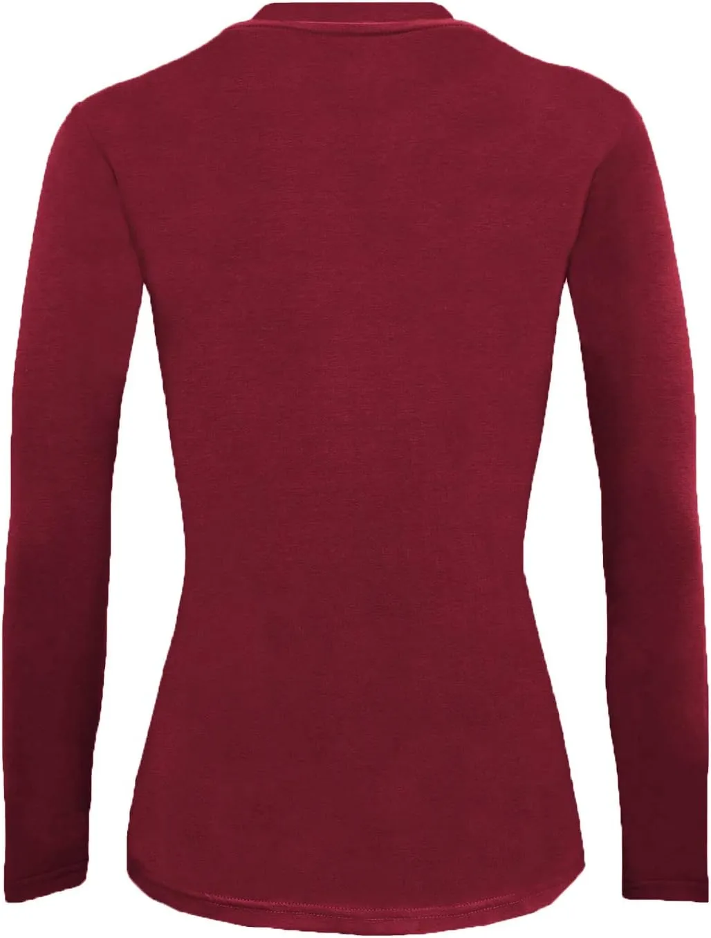 Natural Uniforms Women's Under Scrub Tee Crew Neck Long Sleeve T-Shirt-5-Pack