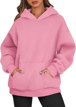 Oversized Hoodies for Women Comfy Fleece Pullover Sweater Casual Long Sleeve Hooded Sweatshirt Cute Hoodies with Pocket