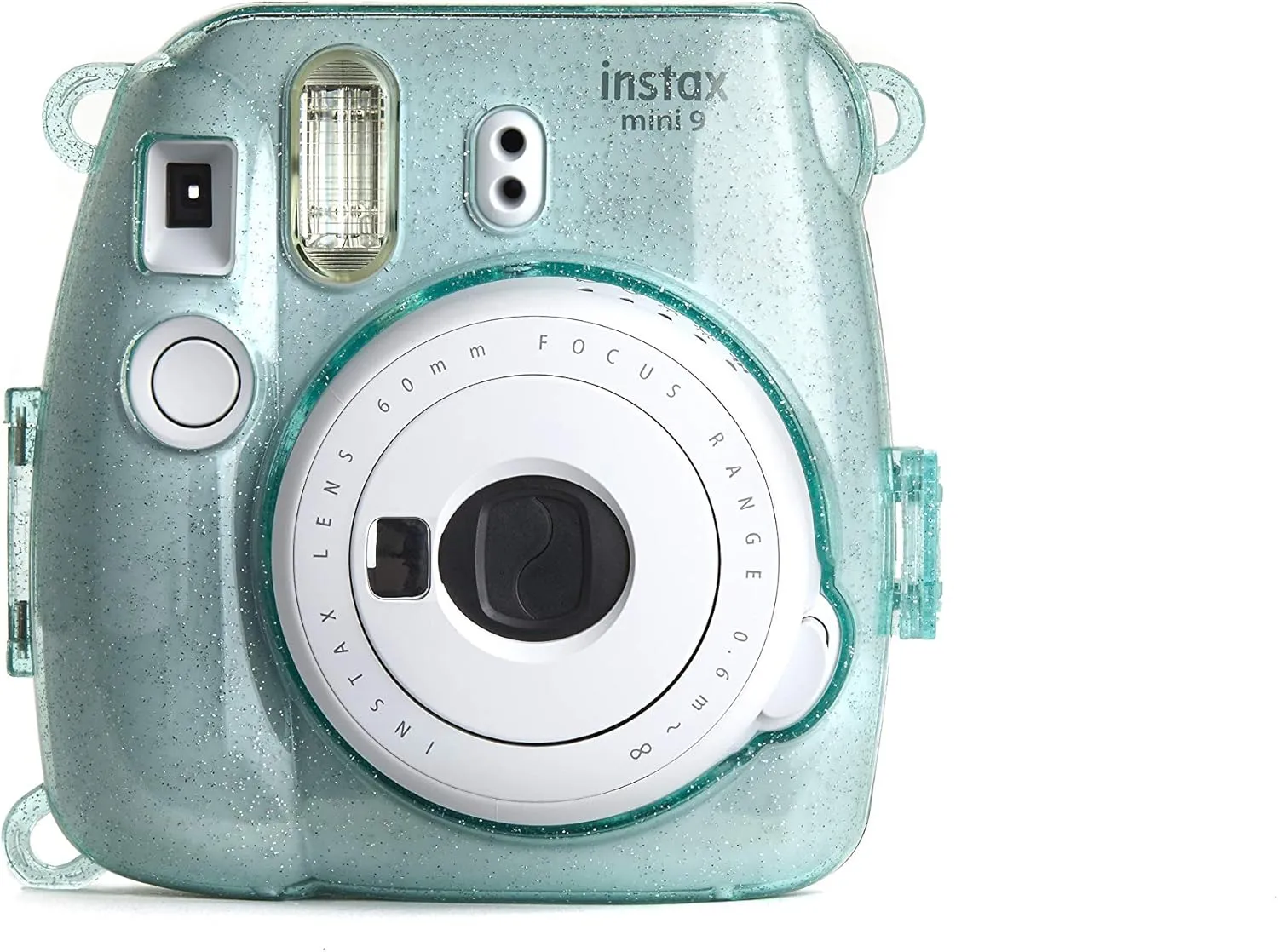 PHOTO4LESS Glitter Hard Case for Fuji Instax Mini Cameras- Ice Blue, Top Value!
