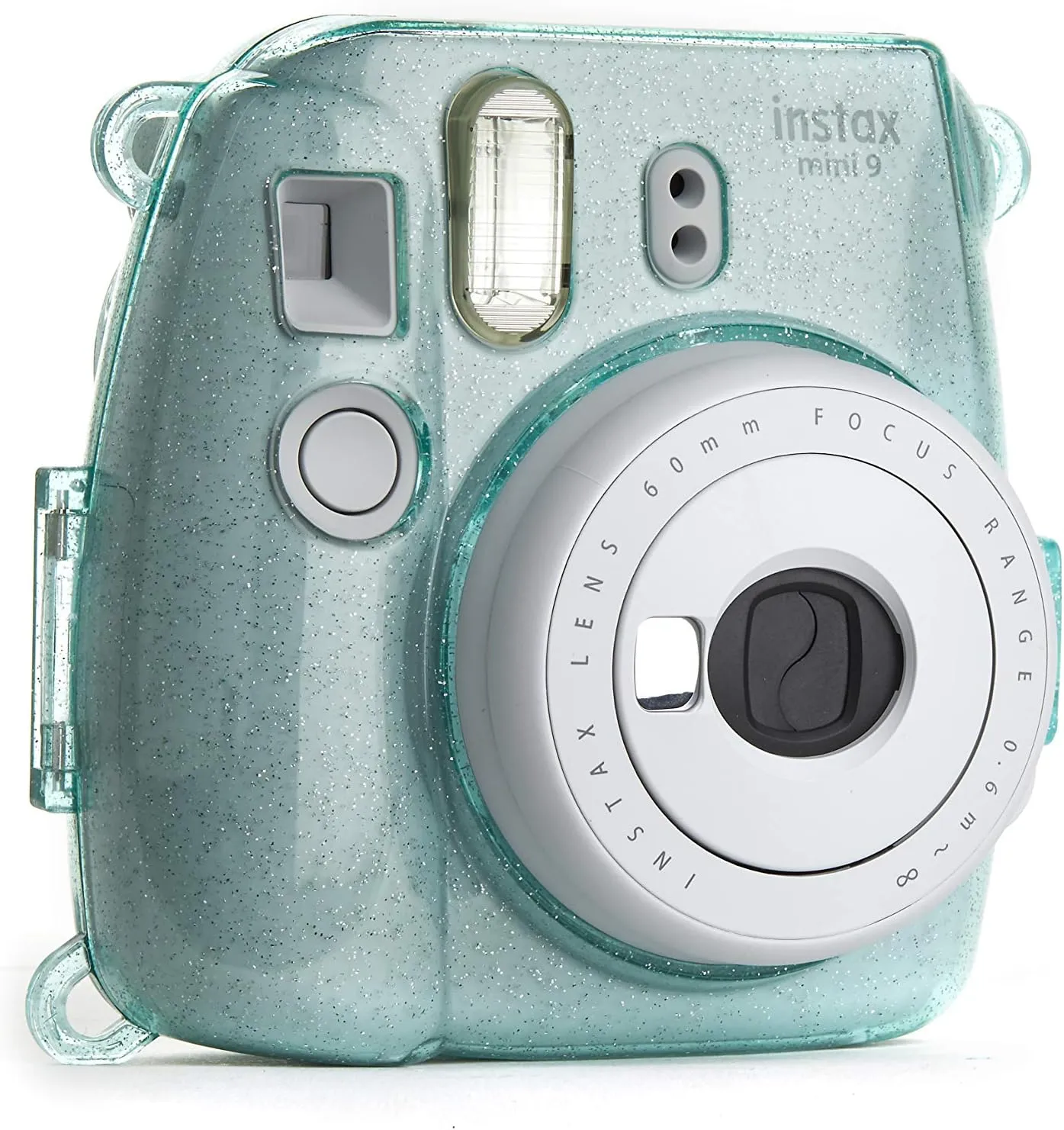 PHOTO4LESS Glitter Hard Case for Fuji Instax Mini Cameras- Ice Blue, Top Value!