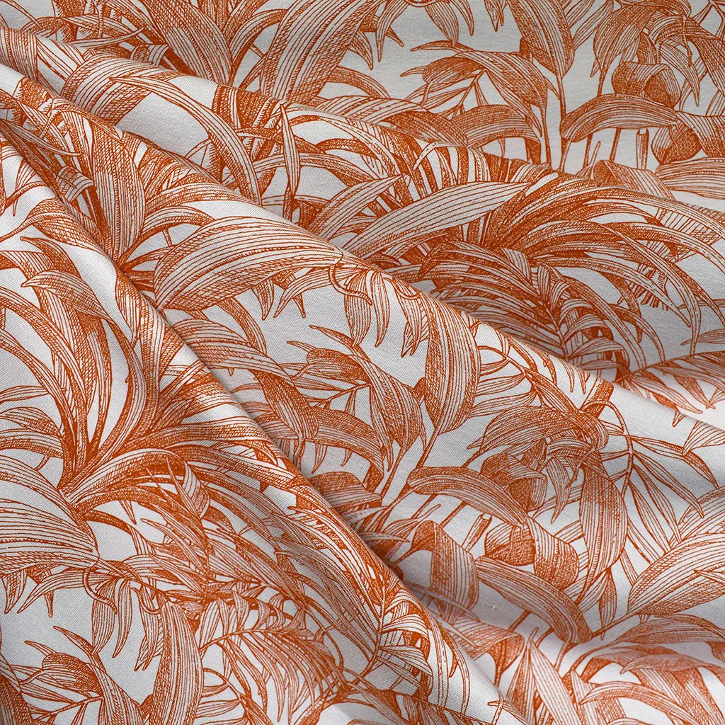 See You at Six Tropical Plants French Terry Grey SY