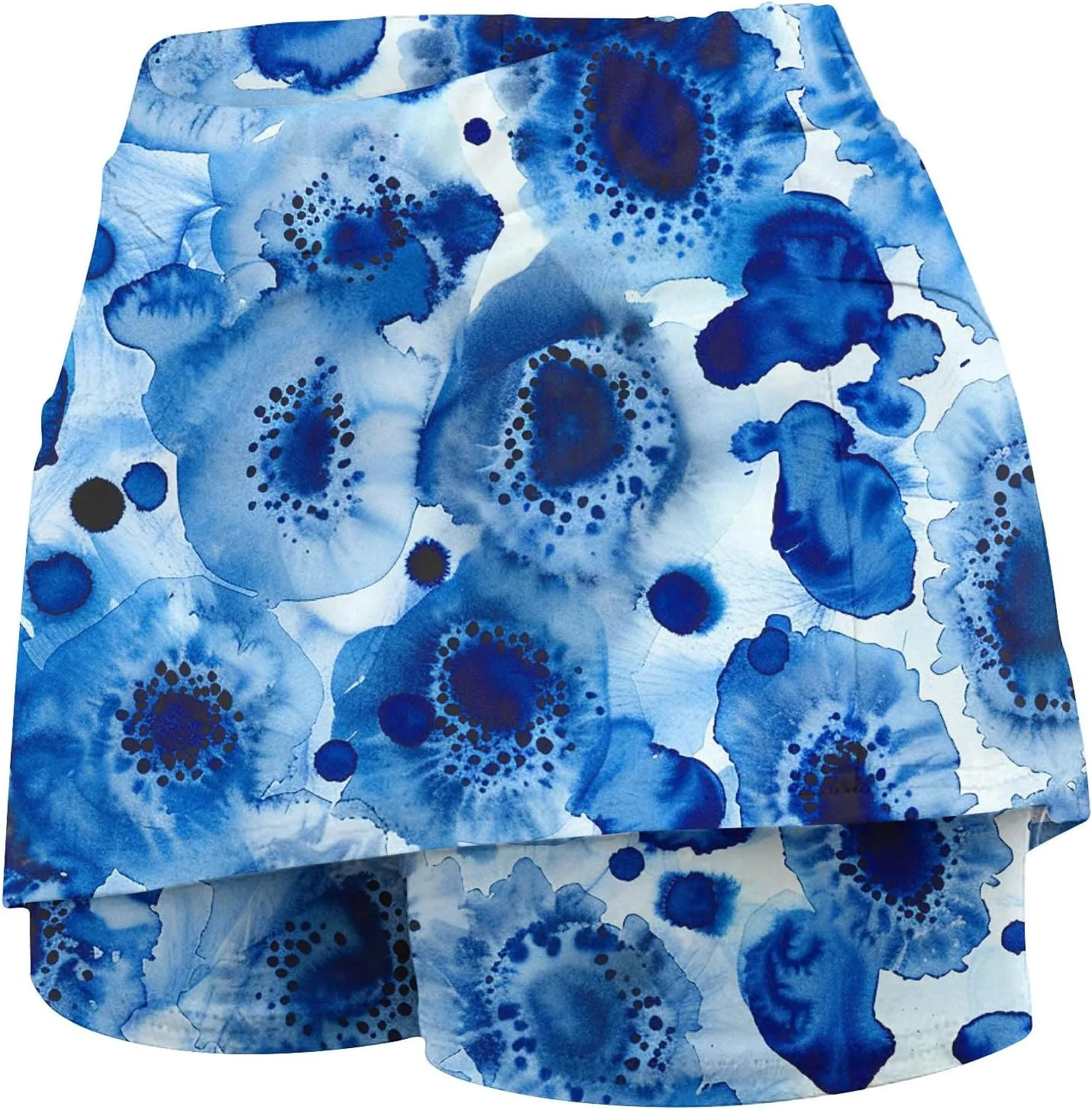 Skorts for Women Dressy Casual Tie Dye Skirts for Women High Waist Athletic Golf Tennis Skirt with Built in Shorts