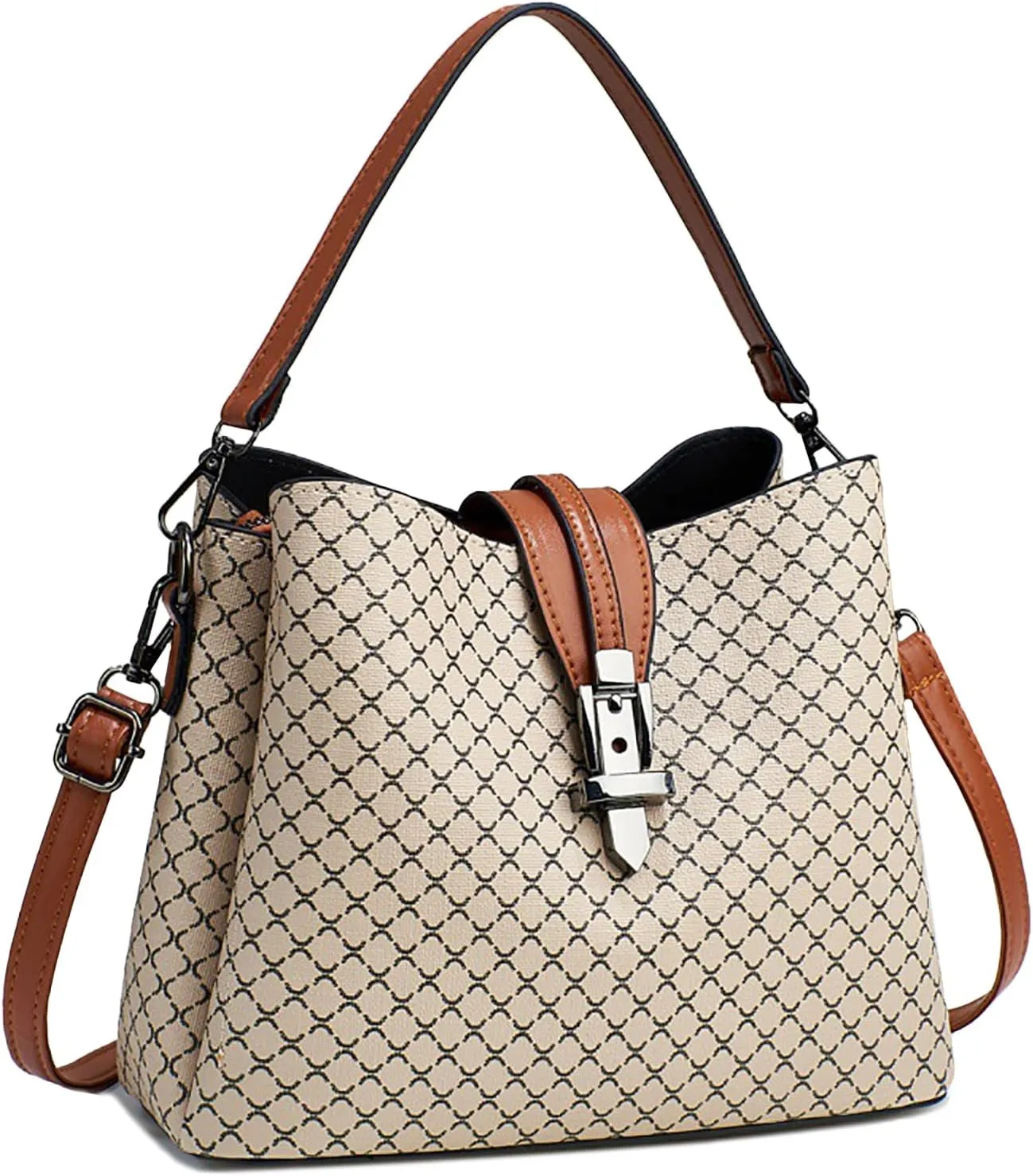 Small Fashion Crossbody Bucket Purses for Women with Shoulder Strap and Top Handle