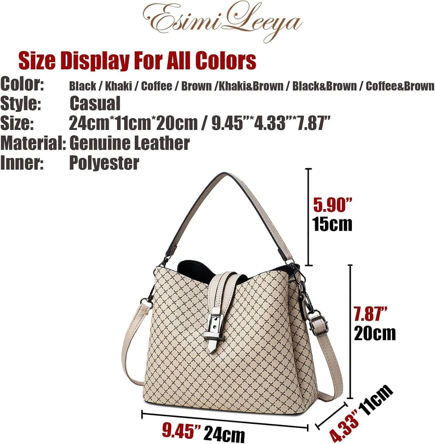 Small Fashion Crossbody Bucket Purses for Women with Shoulder Strap and Top Handle