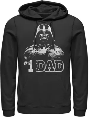 STAR WARS Men's Darth Vader #1 Dad Pull Over Hoodie