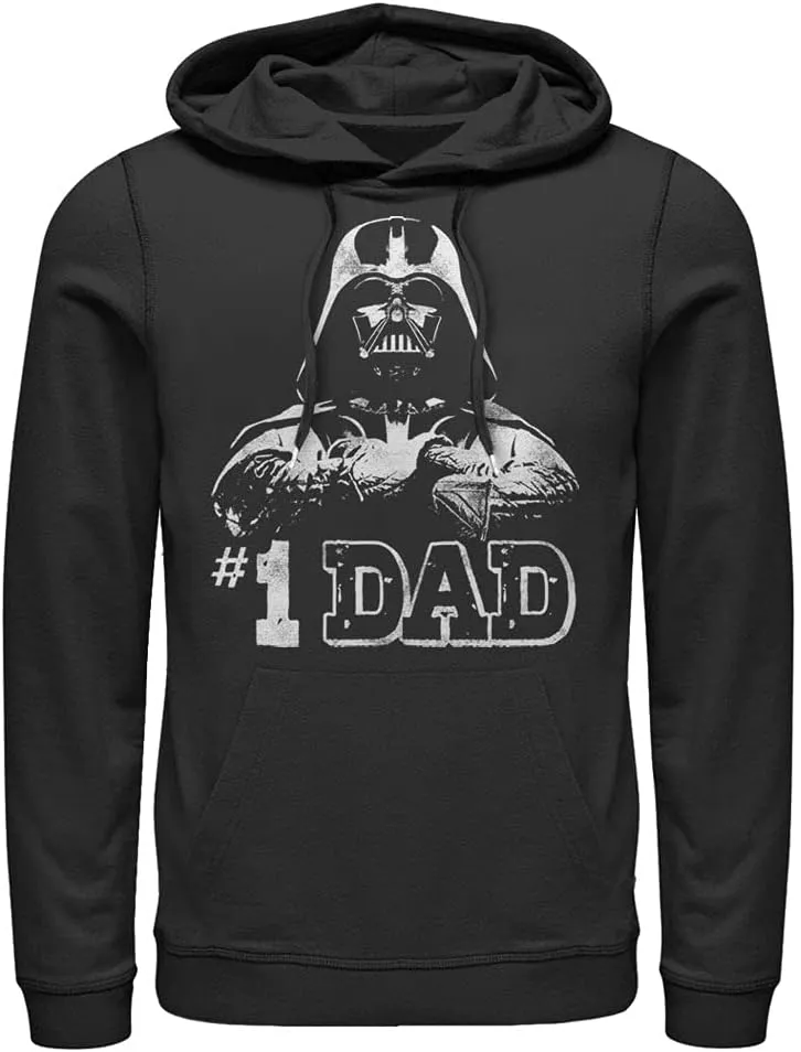 STAR WARS Men's Darth Vader #1 Dad Pull Over Hoodie