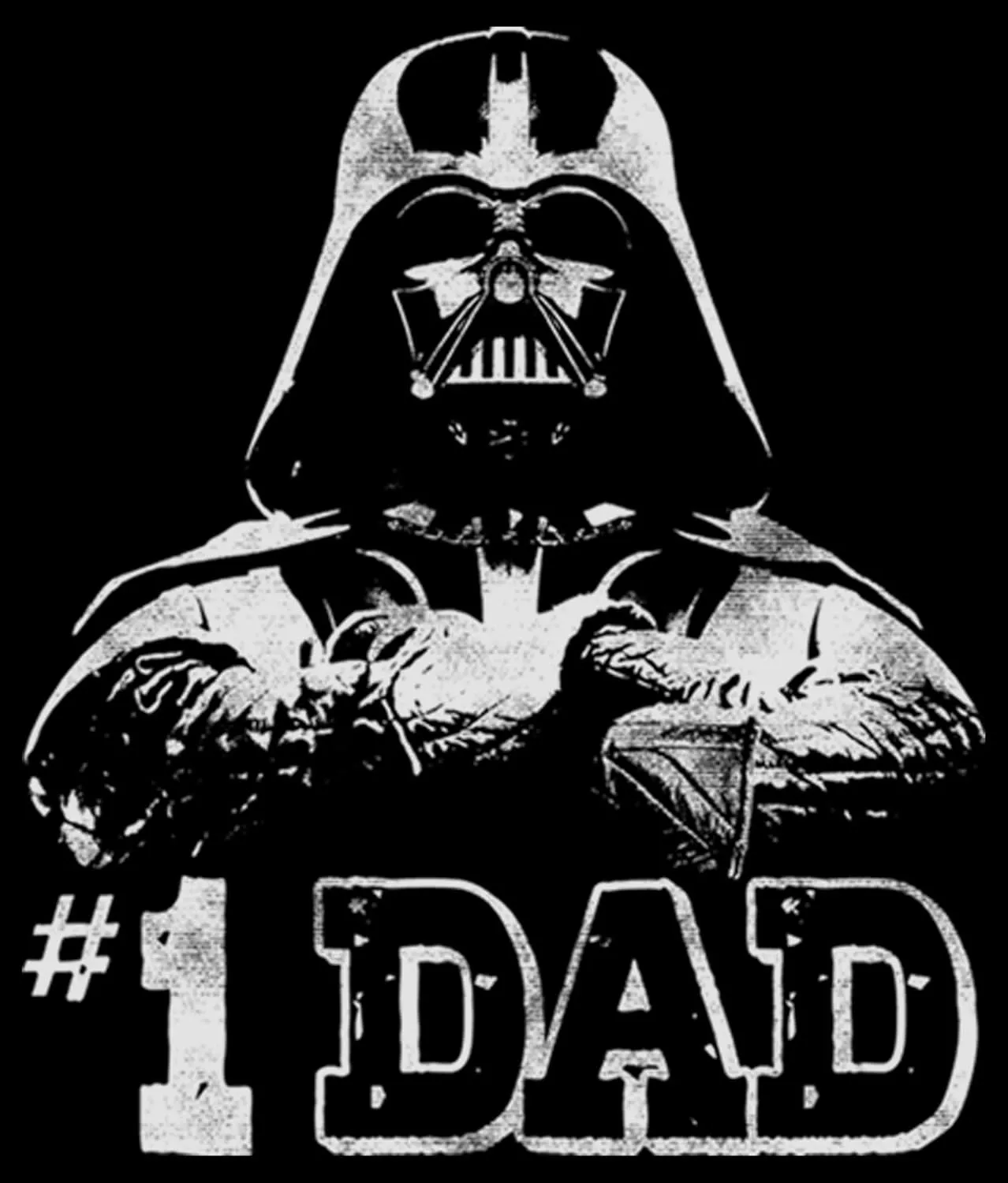 STAR WARS Men's Darth Vader #1 Dad Pull Over Hoodie