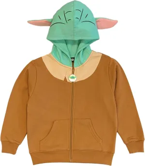STAR WARS The Mandalorian Boys' Baby Yoda Costume Hoodie