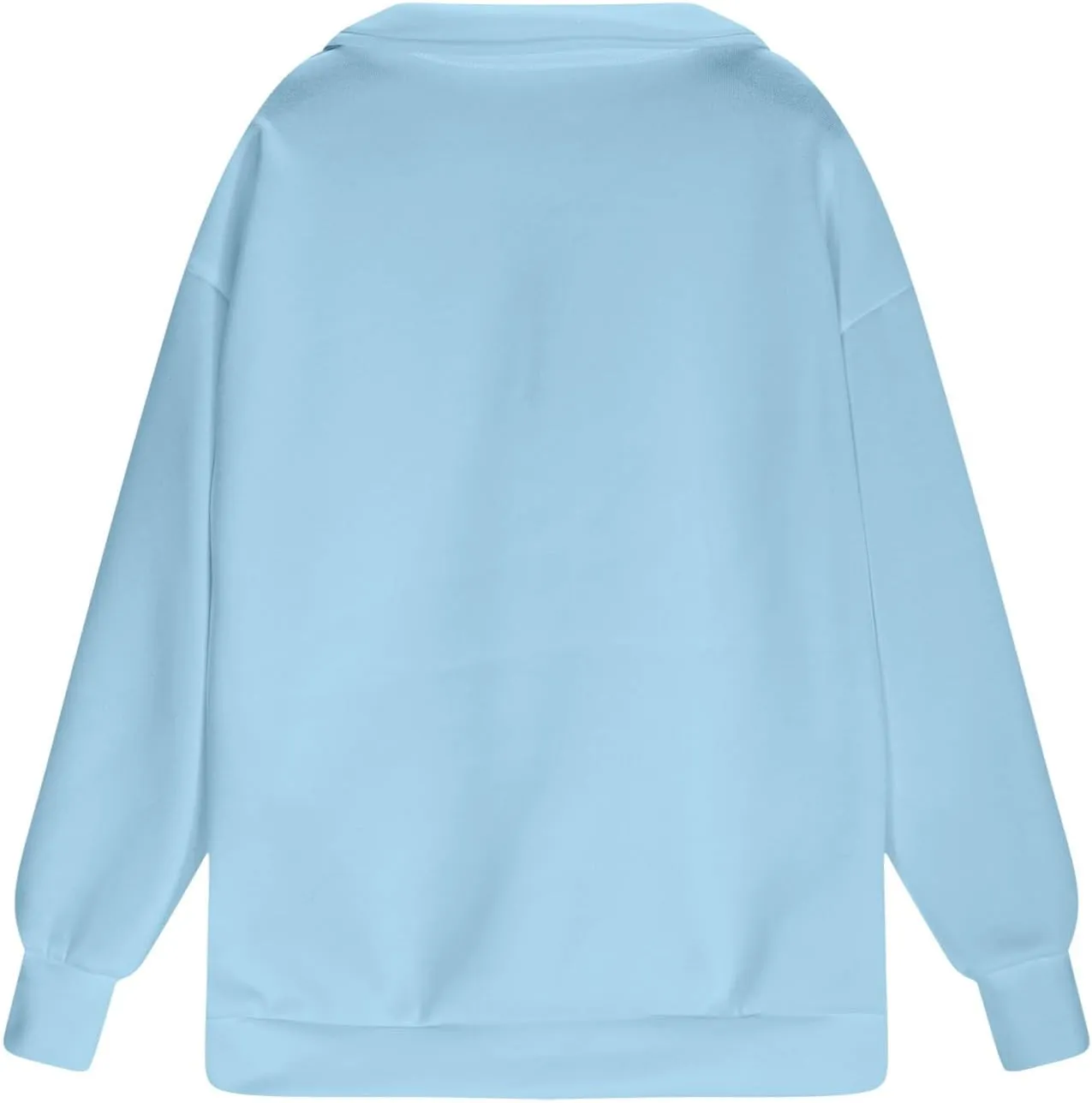 Sweatshirts for Girls Quarter Zip Pullover Long Sleeve Fleece Lined Tops Oversized Crewneck Sweatshirt Preppy Clothes
