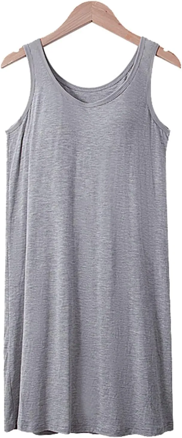 Tank Top with Built in Bra for Women Sleeveless Strappy Summer Cropped Camisole Yoga Tops Workout Sports Padded Cami Clothes
