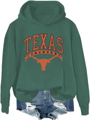 Texas Sweatshirt Women Texas Shirt Texas Sweatshirt Texas Word Pattern Sweatshirts Texas Graphic Printed Hoodie
