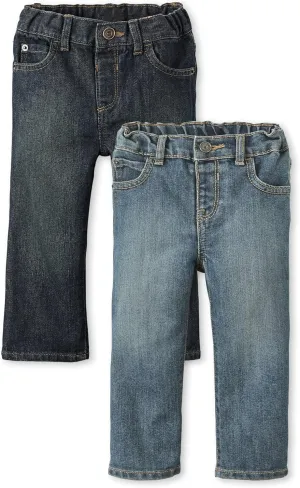 The Children's Place Baby Boys and Toddler Multipack Basic Bootcut Jeans