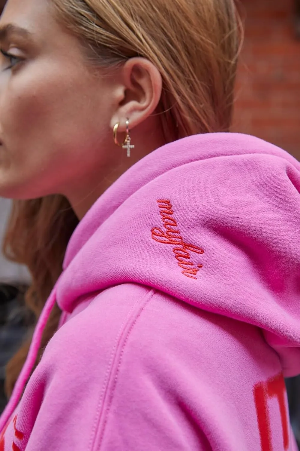 The Mayfair Group It Costs $0.00 To Be A Nice Person Pink Hoodie