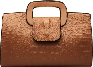 Women Flap Tote Top Handle Satchel Handbags PU Leather Clutch Purse Shoulder Bag
