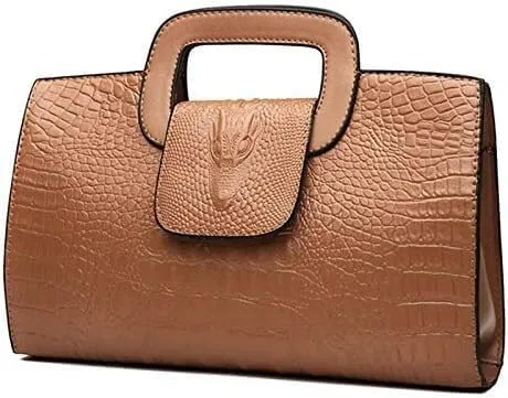 Women Flap Tote Top Handle Satchel Handbags PU Leather Clutch Purse Shoulder Bag