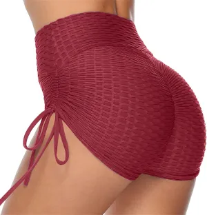 Women High Waisted Yoga Shorts Sports Ruched Butt Lifting Workout Running Hot Leggings