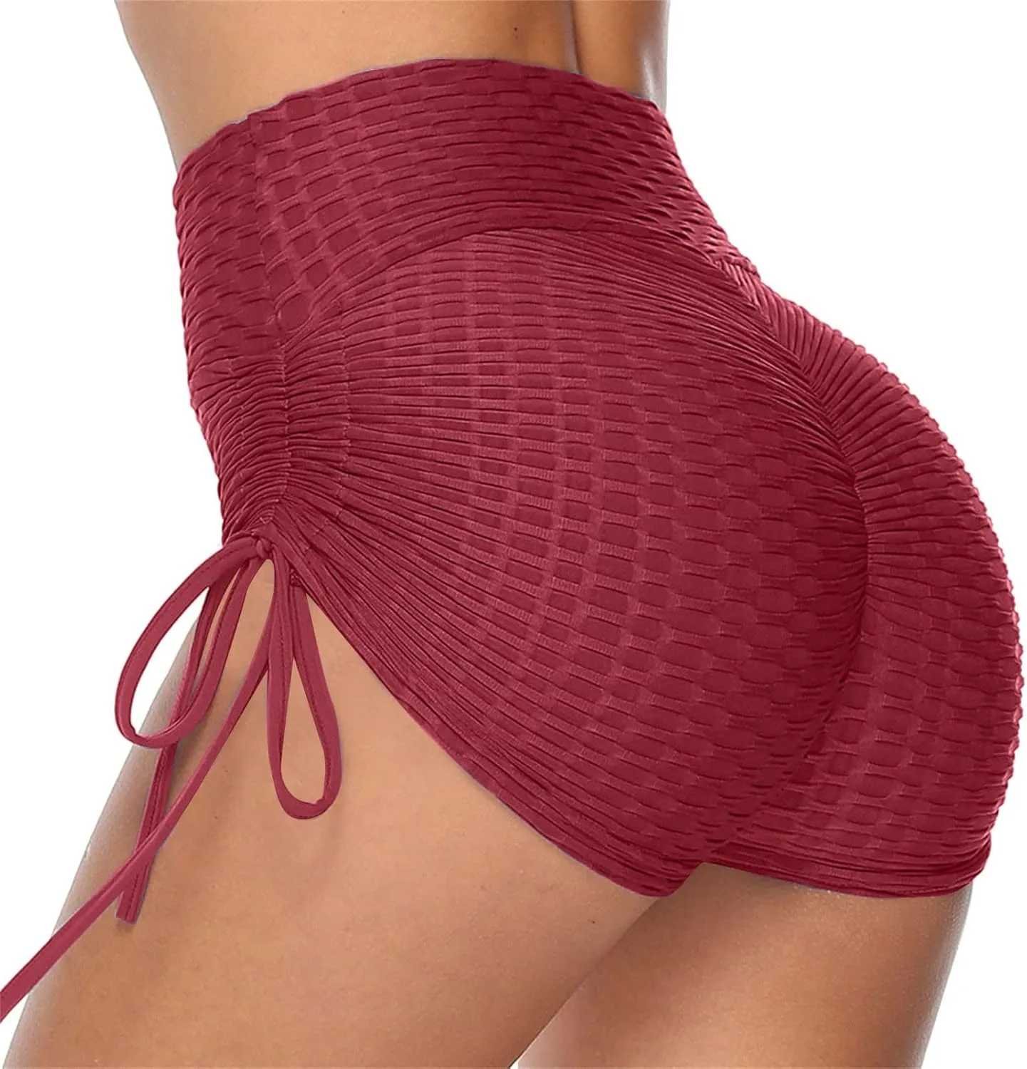 Women High Waisted Yoga Shorts Sports Ruched Butt Lifting Workout Running Hot Leggings