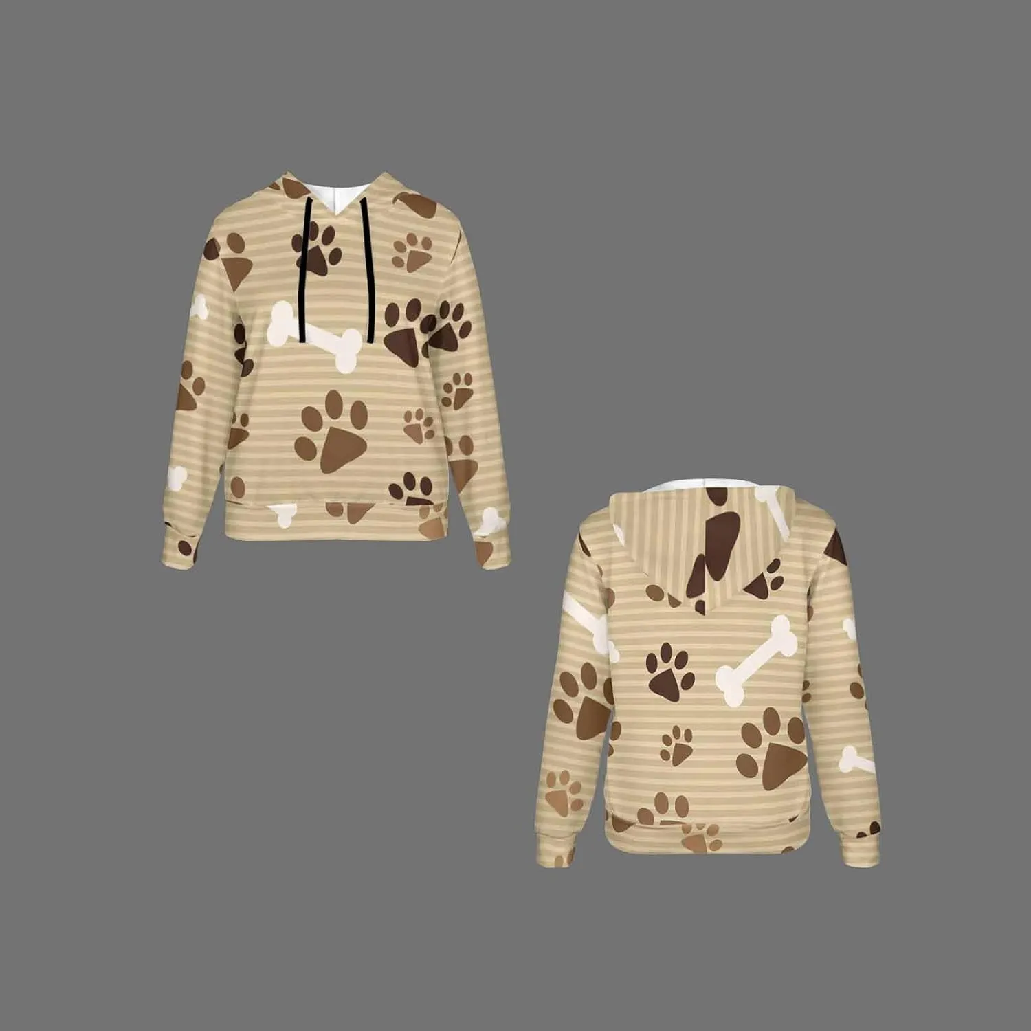 Women Hoodie Boston Terrier Pattern Oversized Drawstring Sweatshirts Hoodies Long Sleeve Shirts Pullover Clothes