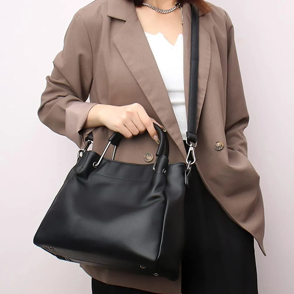 Women Purse and Handbag Soft Leather Shoulder Bag Ladies Work Top Handle Satchel