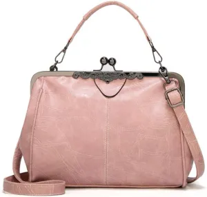 Women Retro Tote Hobo Bags PU Leather Top Handle Backpacks Clutches Satchel Handbags